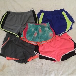 Bundle of 5 athletic shorts(3 M,1 XS,1 L)